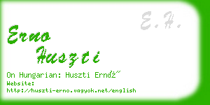 erno huszti business card